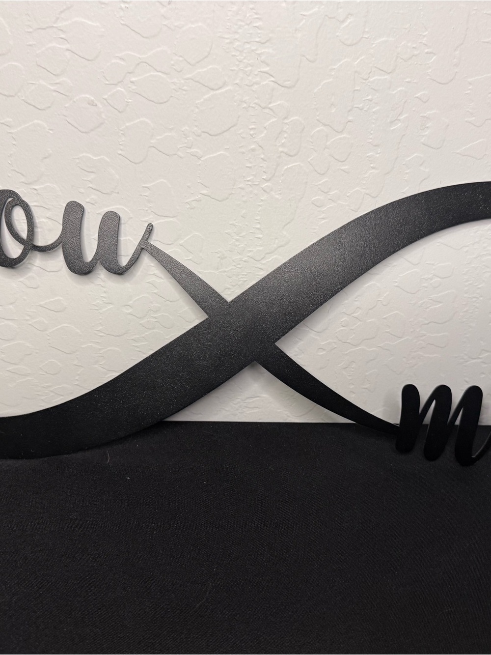 Metal You & Me Infinity Sign Wall Decor Love Home Wedding 18” x 6”